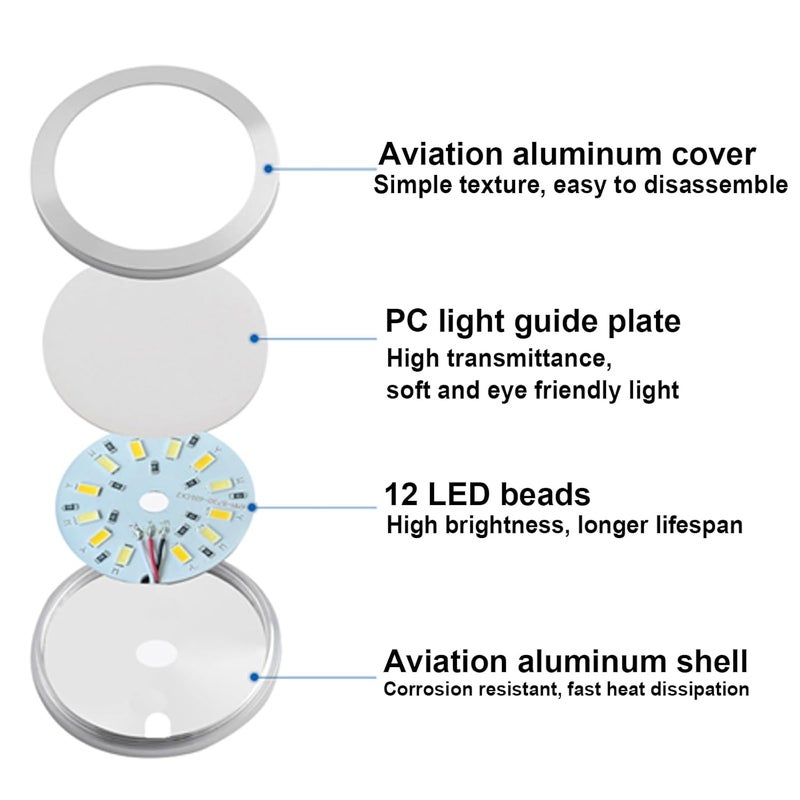 3DZWMAN طقم مصباح LED 001 بثلاثة ألوان لمختبر بامبو ماكر وورلد طباعة ثلاثية الأبعاد قطع غيار نموذج DIY تعمل بجهد 5V USB، ضوء دافئ 3000K (2) - Image 3